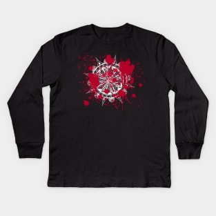 Vampire the Masquerade Inktober: Blood - Sunweaver Kids Long Sleeve T-Shirt